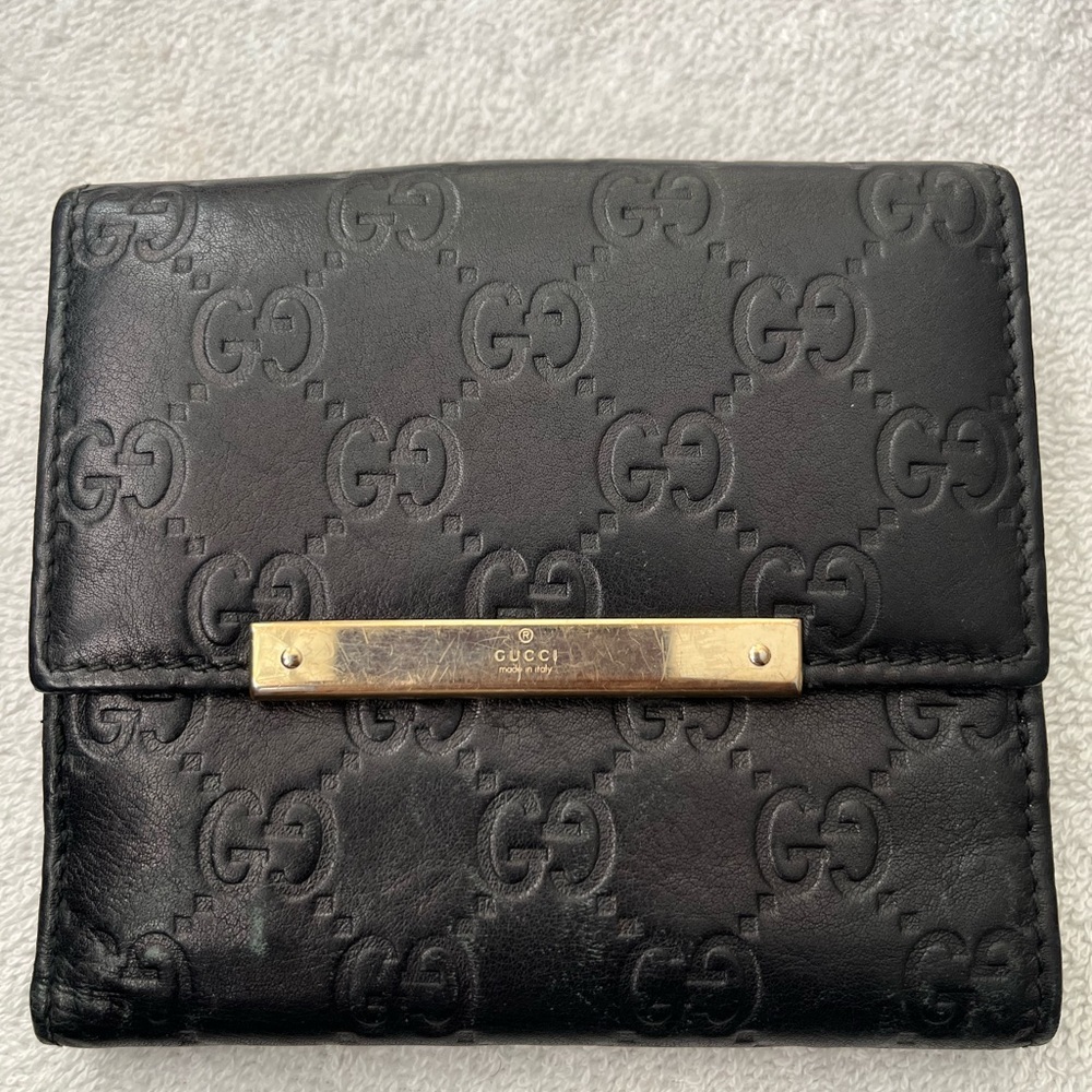 Gucci Guccissima Compact Wallet